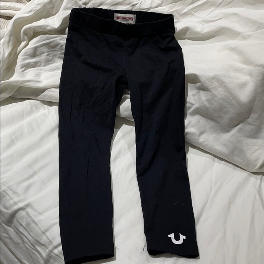 True religion 4t simple black leggings like new